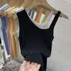 Camisola de Seda de Gelo Feminina Outono e Inverno Branco Celebridade da Internet Estilo Quente Roupa Íntima Malha Base Puro Estilo Luxúria Top Curto