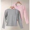 0839 # Camada de base feminina sem costura, versátil e de corte justo, com textura de fleece escovado, perfeita para outono e inverno, em um novo estilo coreano