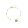 Plata Esterlina S925 Chapada en Oro Cierre de Cartera Bolso Pulsera Exquisita Simple Pequeña y Exquisita Moderna Estilo Chino Mujeres