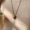 Collar con Colgante de Estrella y Corazón de Metal Otoño Invierno Cadena para Suéter de Lujo Ligero Gama Alta Moda Retro Envejecida