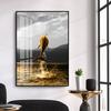 Pintura de Parede Suspensa com Paisagem Escandinava Pintura Decorativa para Entrada de Hotel Apartamento Pintura de Parede para Fundo de Sofá na Sala de Estar com Vista para o Mar Mural de Banheiro