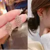 Aguja de plata 925, diseño de nicho, aretes de puesto de mercado nocturno, fuente mayorista, aretes de moda estilo coreano, aretes populares