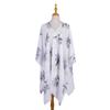 Blusa playera corta de gasa estilo europeo y americano, ideal para primavera y verano, con protección solar y tipo kimono tipo cárdigan.