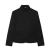 Blazer popular da marca Z, estilo europeu e americano, com botões, gola alta, moda feminina no AliExpress, preto, outros doces ZA