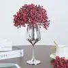 Ramo Artificial de Gipsófila de Colores Otoñales para Bodas, Ramo de Novia, Arreglos Florales de Oficina, Flores Artificiales de Plástico Transfronterizas