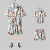 Coleção de ternos com duas camisas, camisa de manga curta plus size, camisa estampada masculina de verão, nova camisa AliExpress