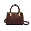 Bolso Tote Estilo Coreano Color Sólido Casual Retro Bolso de Hombro de Moda Textura Simple para Viajar Gran Capacidad Bolso Transfronterizo
