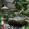 Esculturas de Piedra, Lámparas de Piedra, Faroles de Piedra, Paisajes de Jardín Estilo Japonés, Elementos de Agua Corriente, Recipientes Pequeños de Piedra, Recipientes de Agua, Artículos Decorativos, Bambú