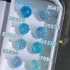 Fornecimento direto de pedras preciosas do fabricante: acessórios para brincos de zircônia lapidação skyfire azul redondo, decorações para nail art DIY, pedras soltas, estilo moderno