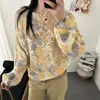 Top de Punto Jacquard con Pedrería Hot-fix para Mujer Otoño/Invierno 2026 Nuevo Diseño Estilo Holgado Perezoso Suave y Liso Suéter de Manga Larga