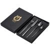Vajilla de Acero Inoxidable Transfronteriza Palillos Traje de Caballero Hotel Vajilla Occidental Cuchillo y Tenedor para Bistec Cuchara Caja de Regalo