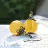 Nuevas Joyas Europeas y Americanas Transfronterizas Simple Retro Colgante de Calabaza Gotas de Agua Halloween Pendientes Distintivos Pendientes Divertidos