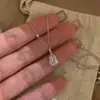 Nuevo Collar de Calabaza Estilo Chino para Mujer, Cadena Ligera de Lujo Ins Nicho para Clavícula, Regalo de Alta Gama para Novia