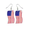 Pendientes de Gota de Agua Pentagrama Corazón Día de la Independencia Americana Venta Directa de Fábrica En Stock Producto Único de Acrílico Estilo Lindo