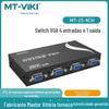 Maituowei momento 4-port vga switcher dispositivo de compartilhamento 4-em-1-out host display compartilhado tela ampla HD 15-4ch