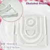 Placa de Exhibición de Hilo para Pulsera de Acrílico Transparente DIY Soporte de Exhibición de Circunferencia de Pulsera Plato con Diseño de Cuentas Bandeja de Pulsera para Puesto