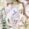 Pasta de transferencia Danza de Ensueño serie Flores de las Cuatro Estaciones flores de plantas decoración para álbum de recortes material de fondo 3 6