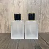 Frasco con Boquilla de Rosca B162-50ml Portátil de Vidrio Esmerilado para Perfume/Sub-Botella/Botella de Spray/Botella Vacía con Presión