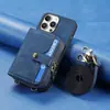 Adecuado para Apple 17Promax Carcasa Trasera para Teléfono con Billetera Multifuncional con Cremallera para Colgar en el Cuerpo Modelo 16E/15 con Ranura para Tarjetas