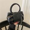 Bolso de Mano Tejido de Moda Bolso Nube 2025 Nuevo Trendy Nicho Color Sólido Bolso de Mujer Plisado de Cuero Suave Bolso Bandolera de Cadena