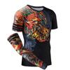 Ropa de entrenador ropa de fitness de secado rápido camiseta de manga corta top de entrenamiento para culturismo deportivo mallas deportivas para correr hombres