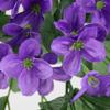 Flores Artificiales al por Mayor, Flores Falsas, Decoración de Pared para el Hogar Violeta, Ratán de Flores para Boda, Cesta Colgante de Plástico, Plantas de Simulación de Ratán