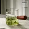 Caneca de Chá com Filtro em Forma de Meia-Lua, Caneca Mestra Espessa Integrada para Separação de Chá e Água, Copo de Vidro de Alta Qualidade para Compartilhar Chá Verde