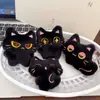 Novo Fofo Desenho Animado Gatinho Preto Pelúcia Chaveiro Boneca Brinquedo Máquina de Venda Pequeno Presente Atacado Presente para Estudante