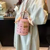Bolsas Femininas da Moda Deste Ano 2026 Primavera Nova Elegante Alta Aparência Bolsa Cilíndrica de Ombro Único Moda Bolsa de Mão Bolsa Saco Transversal