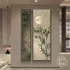 Pintura Decorativa de Entrada de Viento Tranquilo Bambú Reprimir Paz Zen Pasillo Pasillo Pintura Colgante de Bambú Nuevo Estilo Chino Pintura Mural para Puerta de Entrada