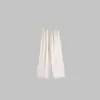 Estilo Novo Primavera e Verão Feminino Linho Entrelaçado Texturizado Simples Versátil Casual Cor Sólida Calça Reta Fsy60524