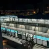 Pista de pádel, pista de pádel, pista de pádel de cristal templado panorámico