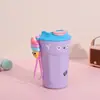 Taza de Café Original con Asa, Taza Aislada, Acero Inoxidable 316, Taza de Viaje Portátil de Dibujos Animados para Estudiantes, Personalizable