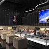Juego de Mesa y Sillas para Sofá de KTV, Barra de Bar y Asientos, Barra de Lounge, Cabina para Karaoke, Mostrador de Bar de Madera Maciza, Mostrador de Bar Comercial