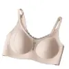 Sujetador push-up de encaje estilo francés con escote en V para busto pequeño para mujer, medio delgado, transpirable, sin varillas, anti-caída, sujetador sexy