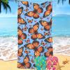 Toalla Grande Absorbente de Sandía de Dibujos Animados para la Playa Microfibra Impresión Digital por Transferencia de Calor Toalla de Playa Rayada Toalla de Baño