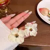 Elegantes Pendientes Largos de Flores Estilo Francés, Lujo Ligero, Moda de Alta Gama, Pendientes Súper de Hada para Mujer, Nuevos Pendientes de Primavera y Verano al por Mayor