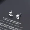 Pendientes de Plata S925 Nalan para Mujer, Estilo Coreano, Texto Simple, Asimétricos para Estudiantes, Joyería para Orejas Divertida y Artística G5556