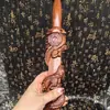 Suministros Taoístas Madera de Azufaifo Natural Tallado Integrado Placa Bagua Espada de Dragón Golpe de Rayo Madera de Azufaifo Sin Empalmes Pura Hecha a Mano Espada de Dragón Pan