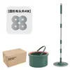 Mop Rotativo Doméstico Preguiçoso Tambor Limpeza Separação de Esgoto Mop Sem Mãos Limpeza Doméstica Tambor Absorvente de Água Mop Limpeza
