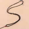 Collar de Ágata Roja de Dos Cuentas Cuerda Ágata Jade Oro Joyería Collar Lanyard DIY Colgante Tejido a Mano Lanyard