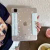 La pantalla de estilo ins llena de estrellas y notas musicales es adecuada para fundas protectoras de tabletas iPad Pro 11/13, Air 5/6 mini desmontable