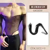 Lencería Sexy Lobe, Ropa de Malla Apasionada y Atractiva, Body Sexy Transparente de Talla Grande Adornado con Pedrería para Hombre
