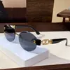 Nuevas Gafas de Sol de Moda Sin Marco Ovaladas con Borde Cortado Ins Personalizadas de Metal Hueco con Cierre Gafas de Sol para Protección Solar Callejera