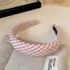 Faixa de Cabeça com Coroa Alta para Mulheres, Novo Estilo com Toque de Luxo, Faixa de Cabelo Larga Versátil para Sair, Acessório de Cabelo para Lavar o Rosto