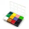 Set de Pintura al Óleo y Acuarela a Cuadros de 12 Colores Pintura Facial para Halloween, Navidad, Pascua Pintura para Escenario