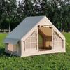 Tenda inflável para acampamento ao ar livre de 5 a 6 pessoas, tenda espessada, tecido Oxford, tenda portátil para piquenique, viagem com claraboia