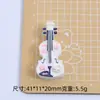 Gato Lindo Maullido Guitarra Dibujo Animado Hecho a Mano DIY Accesorios para Joyería Pegamento de Crema Resina Accesorios Pequeños Hebilla para Zapato con Agujero Material