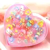 Anillos de Resina de Gemas de Dibujos Animados de 36 Piezas Más Vendidos Set de Anillos de Plástico para Niñas de Preescolar