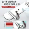 Gancho de Acero Inoxidable 304 Sin Taladro Perchero de Pared para Cocina Baño Gancho de una Fila Adhesivo Fuerte Perchero para Ropa